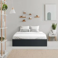 CSTORE ECLIPSE Lit Coffre Adulte 140 X 190 Cm - Simili Noir -Talamo Magasin eclipse lit coffre adulte 140 x 190 cm simili noir 11711200 30866984 1140x1140