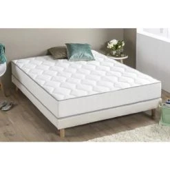 Finlandek Ensemble Matelas + Sommier 140 X 190 Cm - Ferme - 23 Cm - 550 Ressorts
