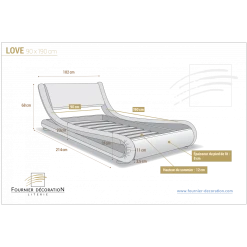 Fournier Decoration Ensemble Love Lit Pu Blanc 90 + Matelas Nuage 24 Cm -Talamo Magasin ensemble love lit pu blanc 90 matelas nuage 24 cm 11712392 30870950 1140x1140