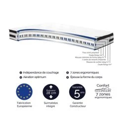 MES Ensemble Matelas 180x200 + Sommier + Tête De Lit Gris CONFORTLUXE -Talamo Magasin ensemble matelas 180x200 sommier tete de lit gris confortluxe 13487876 36913028 1140x1140