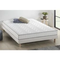 Finlandek Ensemble Matelas + Sommier 140 X 190 Cm - 5 Zones Et Mémoire De Forme...