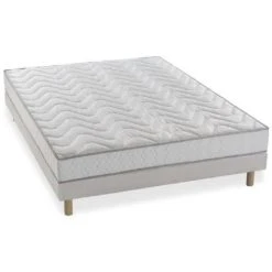 Finlandek Ensemble Matelas + Sommier 140 X 190 Cm - 5 Zones Et Mémoire De Forme... -Talamo Magasin ensemble matelas mousse memoire de forme sommier 140 x 190 confort ferme epaisseur 16 cm hypoallergenique finlandek un 8805003 22752439 1140x1140