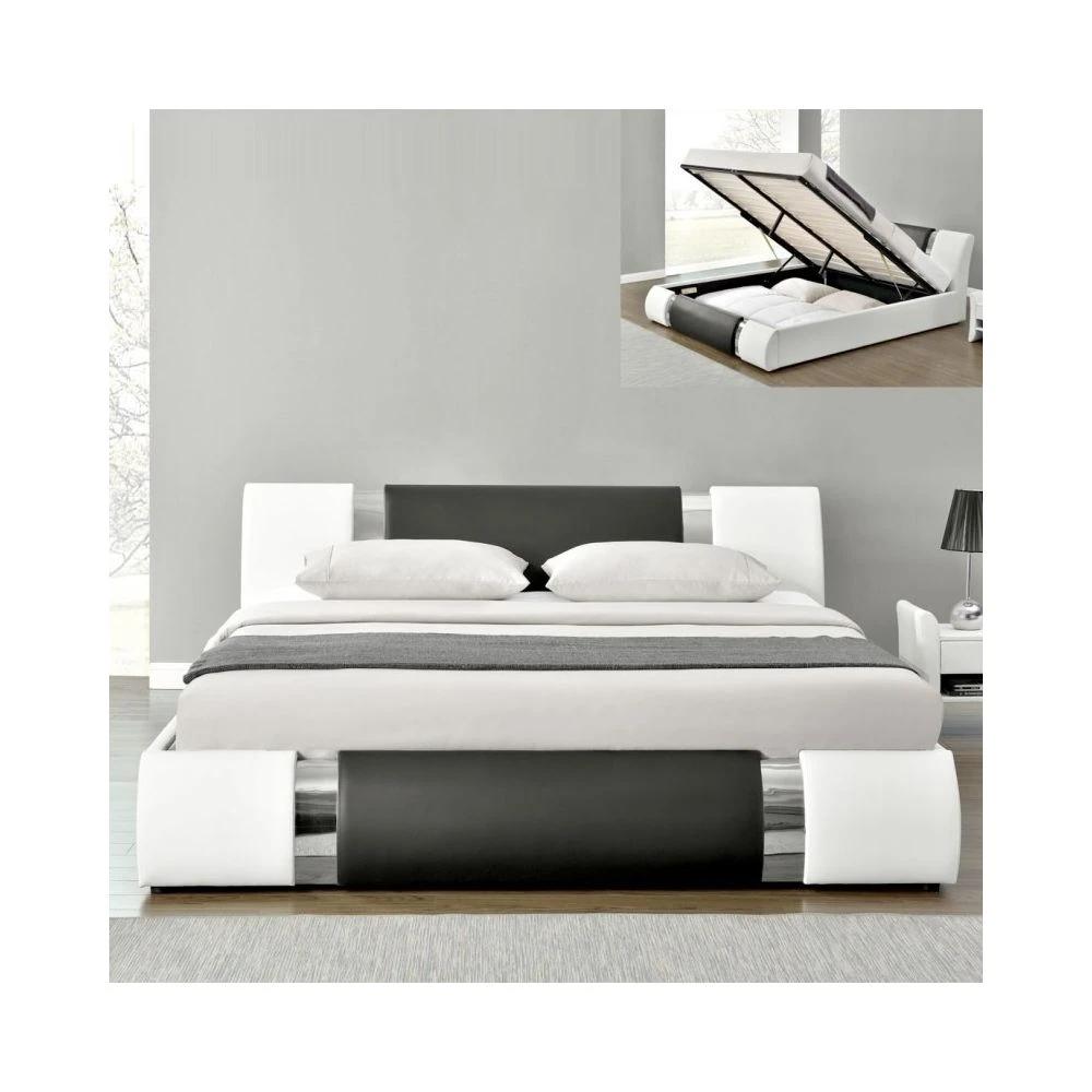 Meubler Design Lit Coffre + Matelas 160 ATLANTIC 4 Meubler Design Lit Coffre + Matelas 160 ATLANTIC – Image 2