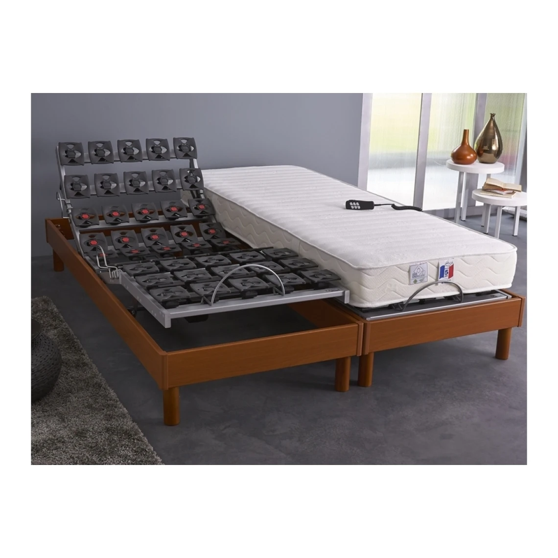 Idliterie Ensemble Relaxation 100% Latex 5 Zones 73kg/m3 + Sommier Avec Réglage... 3 Idliterie Ensemble Relaxation 100% Latex 5 Zones 73kg/m3 + Sommier Avec Réglage...