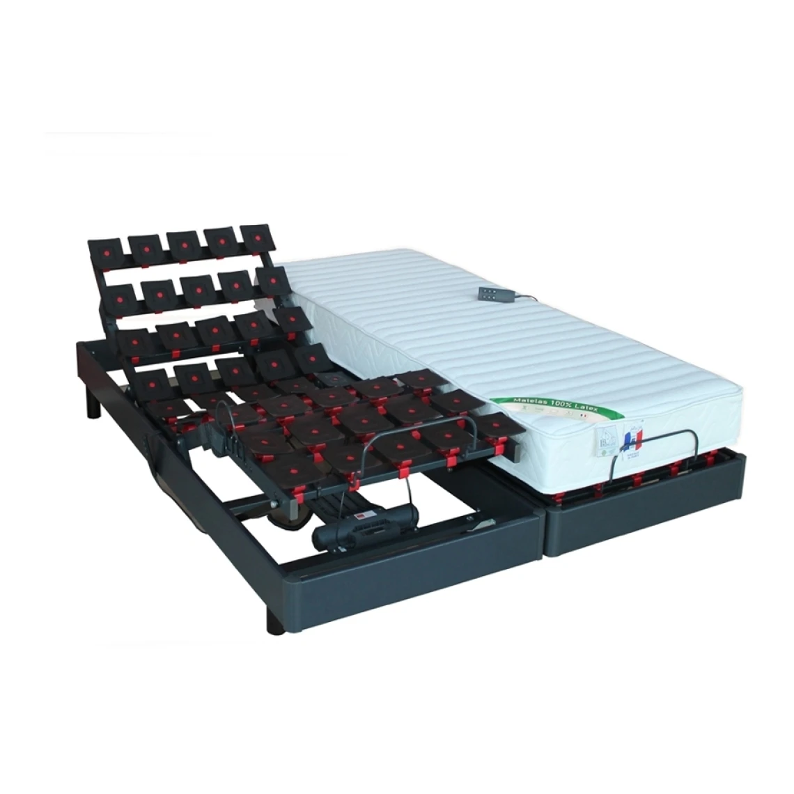 Idliterie Ensemble Relaxation 100% Latex 5 Zones 73kg/m3 + Sommier Avec Réglage... 4 Idliterie Ensemble Relaxation 100% Latex 5 Zones 73kg/m3 + Sommier Avec Réglage... – Image 2