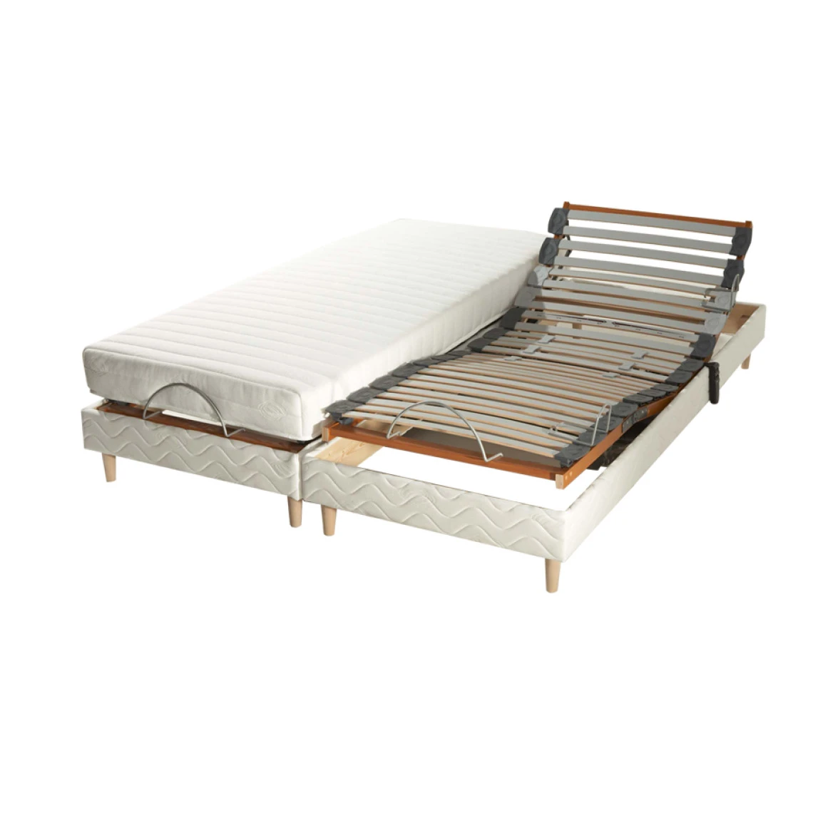 Idliterie Ensemble Relaxation 100% Latex 5 Zones 73kg/m3 + Sommier Avec Réglage... 4 Idliterie Ensemble Relaxation 100% Latex 5 Zones 73kg/m3 + Sommier Avec Réglage... – Image 2