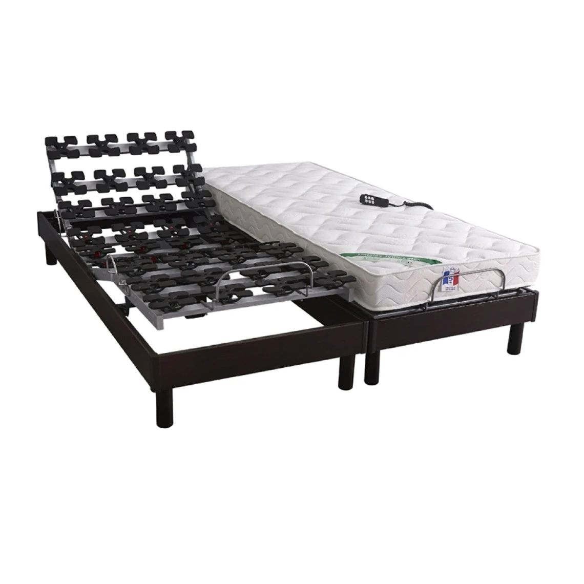 Idliterie Ensemble Relaxation 100% Latex 5 Zones 73kg/m3 + Sommier Avec Zone Lom... 4 Idliterie Ensemble Relaxation 100% Latex 5 Zones 73kg/m3 + Sommier Avec Zone Lom... – Image 2