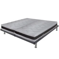 Ebac Ensemble Relaxation Manuel SB28 + Matelas Latex Eolys - 5 Zones - 2x80...