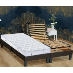 Idliterie Ensemble Relaxation Mémoire De Forme + Sommier Avec Réglage Fermeté... -Talamo Magasin ensemble relaxation memoire de forme sommier avec reglag 6426706 76902 1140x1140