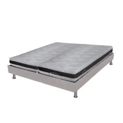 Ebac Ensemble Relaxation Relax Confort + Matelas Latex Eolys - 5 Zones - 2x...