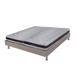 Ebac Ensemble Relaxation Relax Confort + Matelas Latex Eolys - 5 Zones - 2x...