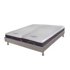 Ebac Ensemble Relaxation Relax Confort + Matelas Mémoire Forme Sand - 3 Zo...