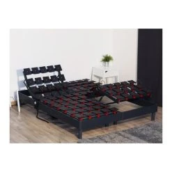 Idliterie Ensemble Relaxation Ressort 5 Zones + Sommier Avec Réglage Fermeté P...