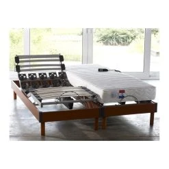 Idliterie Ensemble Relaxation Ressort 5 Zones + Sommier Latte & Plot Au Nive...