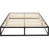Zinus EU-MBBF-10F Cadre De Lit 140x190cm Acier Allié Bois Noir 1 Zinus EU-MBBF-10F Cadre De Lit 140x190cm Acier Allié Bois Noir -Talamo Magasin eu mbbf 10f cadre de lit 140x190cm acier allie bois noir 13125372 35668964 1140x1140