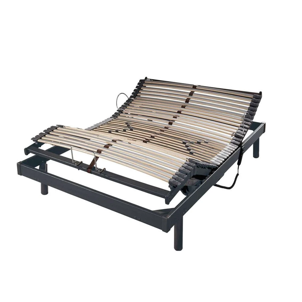 Sommier Relaxation 140x190 Cm DREAMEA S50 Gris Anthracite 3 Sommier Relaxation 140x190 Cm DREAMEA S50 Gris Anthracite