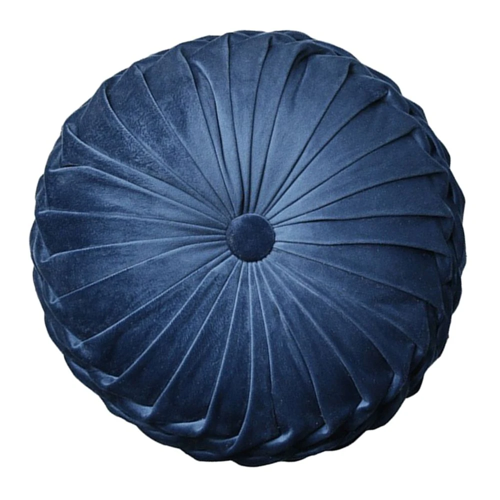 Marque Generique Pintuck Oreiller Rond Coussin De Sol Pour Chaise Canapé Bleu Foncé-P... 3 Marque Generique Pintuck Oreiller Rond Coussin De Sol Pour Chaise Canapé Bleu Foncé-P...