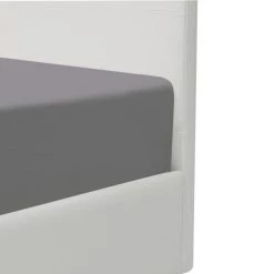 CSTORE KANSAS Lit Adulte 140 X 190 Cm - Simili Blanc - Sommier Inclus -Talamo Magasin kansas lit adulte 140 x 190 cm simili blanc sommier inclus 11037788 28832498 1140x1140