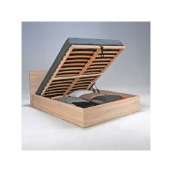 Marque Generique Lit Coffre En Hêtre Avec Tête De Lit Et Sommier à Latte Multiplis C... -Talamo Magasin l001mli3117016 0101 0750 p01