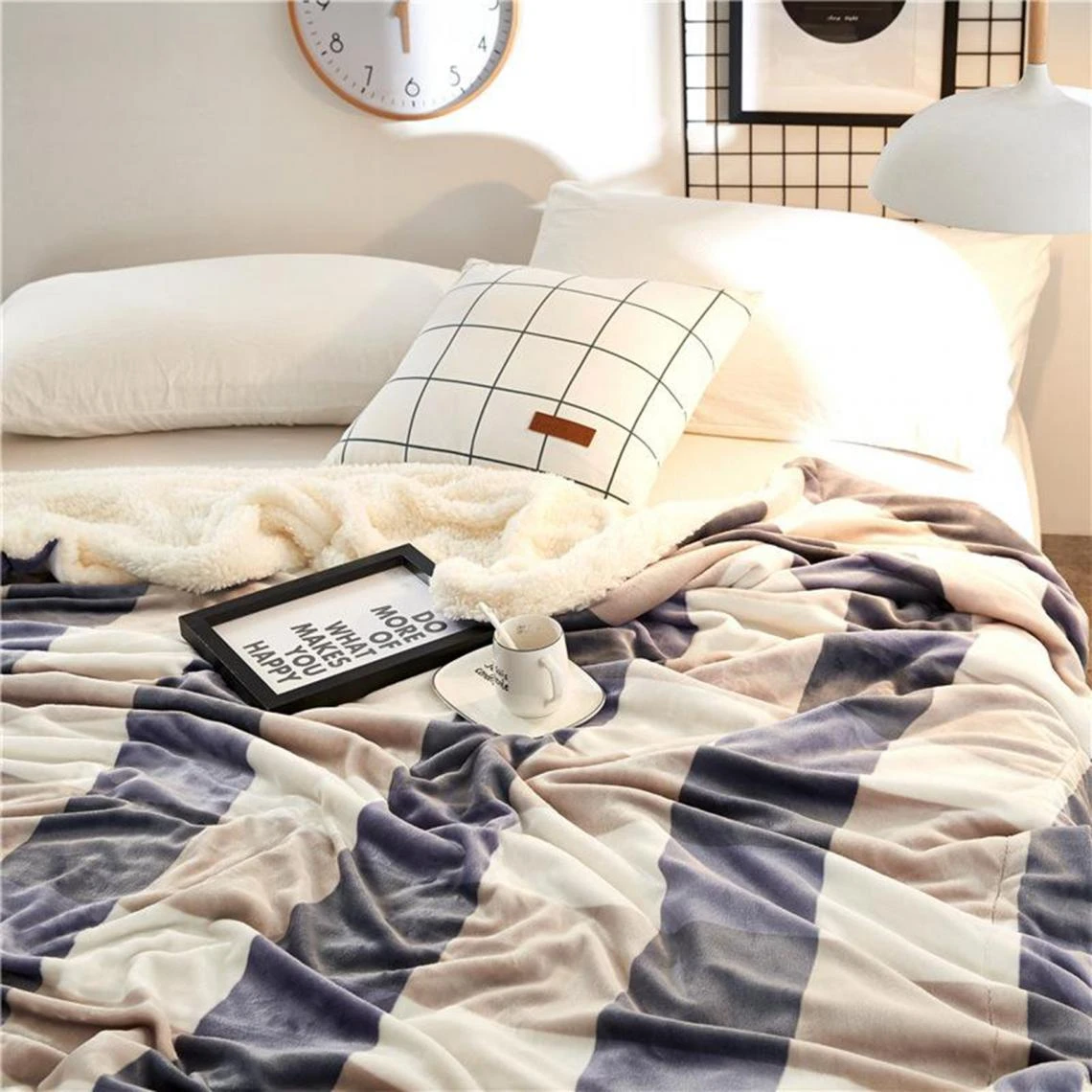 Marque Generique Le Grand Canapé-lit à La Maison De Couverture Douce Chaude De Polair... 5 Marque Generique Le Grand Canapé-lit à La Maison De Couverture Douce Chaude De Polair... – Image 3