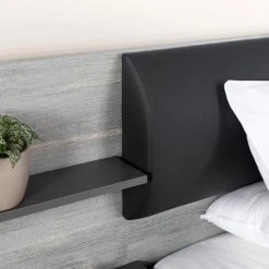 CSTORE LEONARD Lit Adulte 140 X 190 Cm + 2 Chevets Et Tête De Lit En Simili ... -Talamo Magasin leonard lit adulte 140 x 190 cm 2 chevets et tete de lit en simili decor chene l 1957 x p 2355 x h 905 cm 11530346 30213308 1140x1140