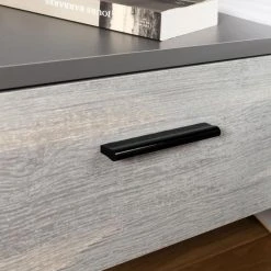 CSTORE LEONARD Lit Adulte 140 X 190 Cm + 2 Chevets Et Tête De Lit En Simili ... -Talamo Magasin leonard lit adulte 140 x 190 cm 2 chevets et tete de lit en simili decor chene l 1957 x p 2355 x h 905 cm 11530346 30213312 1140x1140