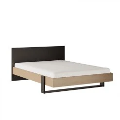 BUT Lit 140x190 Cm DUPLEX Imitation Châtaignier Et Noir -Talamo Magasin lit 140x 190 cm duplex imitation chataignier et noir 9163523 23921941 1140x1140