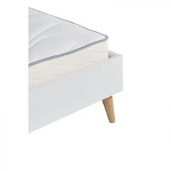 BUT Lit 140x190 Cm ALBORG Blanc Et Imitation Chêne -Talamo Magasin lit 140x190 cm alborg blanc et imitation chene 10156518 26131570 1140x1140