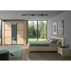 BUT Lit 140x190 Cm BRUGGES Imitation Châtaignier Naturel -Talamo Magasin lit 140x190 cm brugges imitation chataignier naturel 11873678 31408204 1140x1140