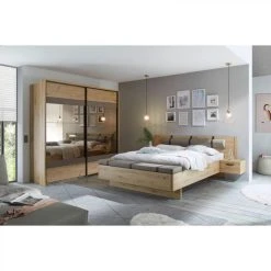 Linea Natura Lit 140x190 Cm Chevets Et Banc Intégrés PRESTIGE Imitation Chêne Ar... 8 Linea Natura Lit 140x190 Cm Chevets Et Banc Intégrés PRESTIGE Imitation Chêne Ar... -Talamo Magasin lit 140x190 cm chevets et banc integres prestige imitation chene artisan 10501616 27188062 1140x1140