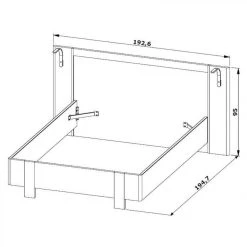 Time Lit 140x190 Cm DISTRICT Imitation Chêne Et Noir -Talamo Magasin lit 140x190 cm district imitation chene et noir 10156074 26130102 1140x1140