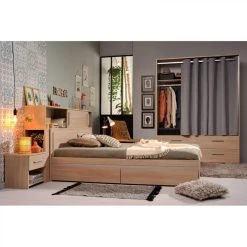 BUT Lit 140x190 Cm EKKO Imitation Chêne 10 BUT Lit 140x190 Cm EKKO Imitation Chêne -Talamo Magasin lit 140x190 cm ekko imitation chene 9836470 25407516 1140x1140