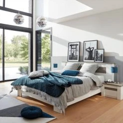 Modern Living Lit 140x190 Cm VERTIGO Blanc Et Imitation Chêne Gris 8 Modern Living Lit 140x190 Cm VERTIGO Blanc Et Imitation Chêne Gris -Talamo Magasin lit 140x190 cm vertigo blanc et imitation chene gris 9163751 23922905 1140x1140