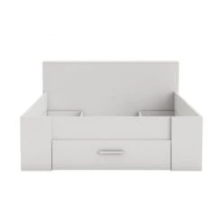 Demeyere Lit 2 Places 140x190cm POLLY Blanc -Talamo Magasin lit 189499