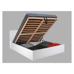 Le Quai Des Affaires Lit Coffre MADRID 140x190 + 1 Sommier / Blanc 10 Le Quai Des Affaires Lit Coffre MADRID 140x190 + 1 Sommier / Blanc -Talamo Magasin lit 270511