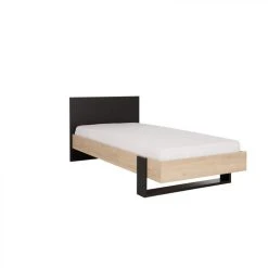 BUT Lit 90x190 Cm DUPLEX Imitation Châtaignier Et Noir -Talamo Magasin lit 90 x 190 cm duplex imitation chataignier et noir 9163515 23921903 1140x1140