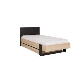 BUT Lit 90x190 Cm DUPLEX Imitation Châtaignier Et Noir -Talamo Magasin lit 90 x 190 cm duplex imitation chataignier et noir 9163515 23921905 1140x1140