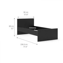 BUT Lit 90x190 Cm BEST LAK 2 Noir Mat -Talamo Magasin lit 90x190 cm best lak 2 noir mat 9163587 23922229 1140x1140