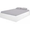 Pegane Lit Adulte 140 X 190 Cm Coloris Blanc Brillant - Longueur 151 X Profon... 2 Pegane Lit Adulte 140 X 190 Cm Coloris Blanc Brillant - Longueur 151 X Profon... -Talamo Magasin lit adulte 140 x 190 cm coloris blanc brillant longueur 151 x profondeur 197 x hauteur 37 cm 11709336 30860260 1140x1140