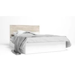 Pegane Lit Adulte Avec Coffre De Rangement Coloris Blanc Mat, Naturel - Longu... -Talamo Magasin lit adulte avec coffre de rangement coloris blanc mat naturel longueur 198 x profondeur 14820 x hauteur 9550 cm 14076256 39094586 1140x1140