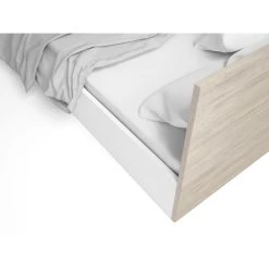 Pegane Lit Adulte Avec Coffre De Rangement Coloris Blanc Mat, Naturel - Longu... -Talamo Magasin lit adulte avec coffre de rangement coloris blanc mat naturel longueur 198 x profondeur 14820 x hauteur 9550 cm 14076256 39094590 1140x1140