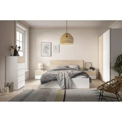 Pegane Lit Adulte Avec Coffre De Rangement Coloris Blanc Mat, Naturel - Longu... -Talamo Magasin lit adulte avec coffre de rangement coloris blanc mat naturel longueur 198 x profondeur 14820 x hauteur 9550 cm 14076256 39094592 1140x1140