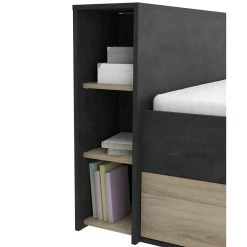 Pegane Lit Adulte Coloris Chêne Kronberg / Sidewalk - Longueur 150 X Profond... -Talamo Magasin lit adulte coloris chene kronberg sidewalk longueur 150 x profondeur 217 x hauteur 74 cm 11686336 30783516 1140x1140