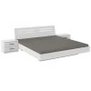 Pegane Lit Adulte Double 180 X 200 + 2 Chevets Coloris Blanc - Longueur 189 X... -Talamo Magasin lit adulte double 180 x 200 2 chevets coloris blanc longueur 189 x profondeur 210 x hauteur 81 cm 11494206 30057694 1140x1140