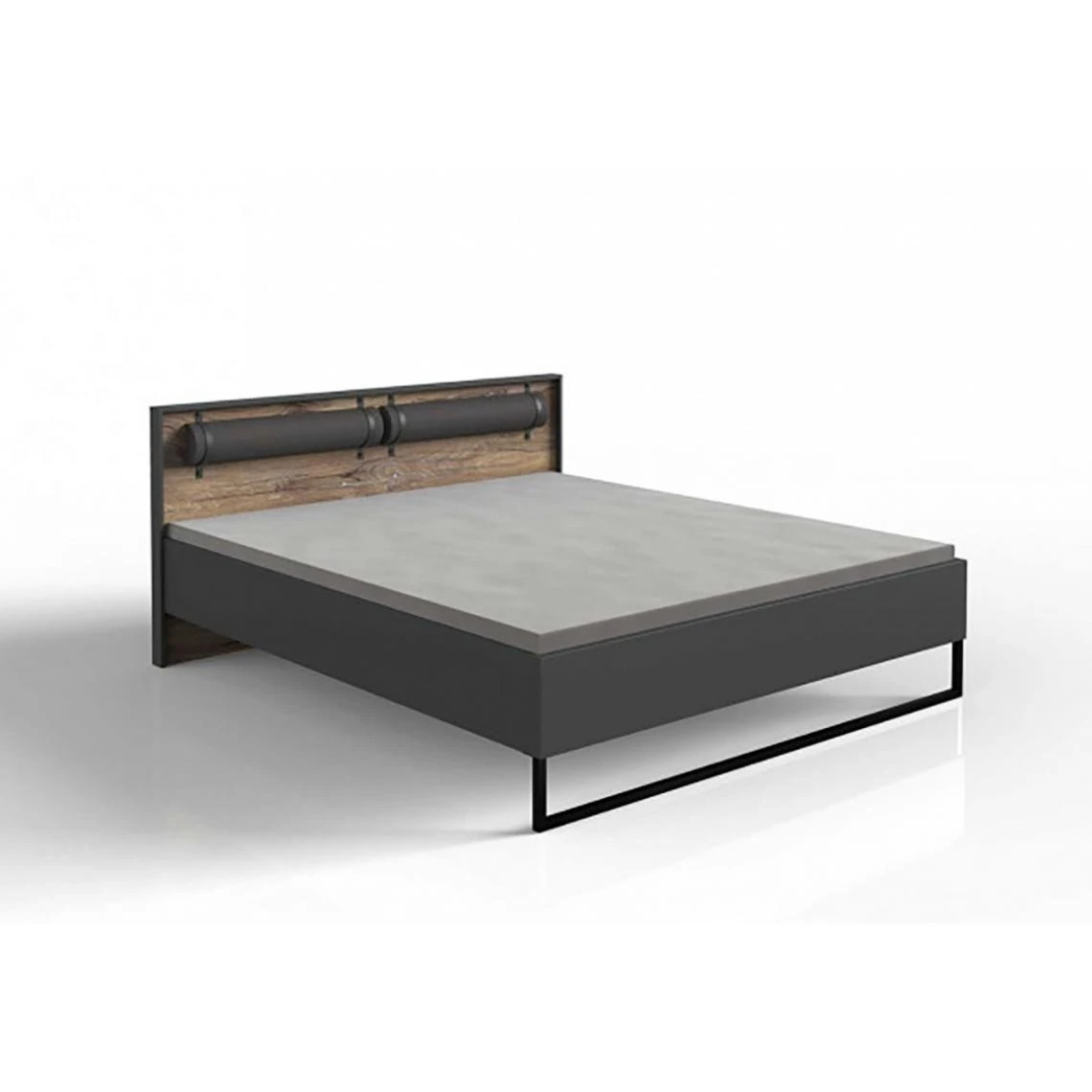 Pegane Lit Adulte Double 180x200 Cm King Size + 2 Chevets Coloris Imitation C... 5 Pegane Lit Adulte Double 180x200 Cm King Size + 2 Chevets Coloris Imitation C... – Image 3