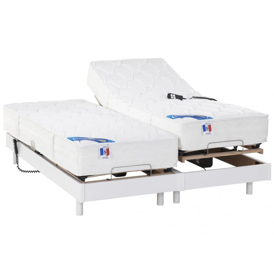 Vente-unique Lit électrique Relaxation Matelas Ressorts Ensachés Et Mémoire Form... 7 Vente-unique Lit électrique Relaxation Matelas Ressorts Ensachés Et Mémoire Form... – Image 5