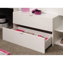 Vente-unique Lit Avec Bureau Et Rangements - 90 X 200 Cm - Blanc Et Naturel + Sommi... 9 Vente-unique Lit Avec Bureau Et Rangements - 90 X 200 Cm - Blanc Et Naturel + Sommi... -Talamo Magasin lit avec bureau et rangements 90 x 200 cm blanc et naturel sommier gisele 14085522 39137306 1140x1140