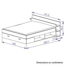 BUT Lit 160x200 Cm Avec Rangement Avec Rangements TONIGHT Blanc -Talamo Magasin lit avec rangement 160x200 cm tonight blanc 9328053 24347485 1140x1140