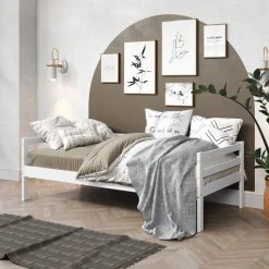 BUT Lit Banquette 90x190 Cm BLOOM Blanc -Talamo Magasin lit banquette 90x190 cm bloom blanc 13679020 37715224 1140x1140