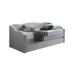 Vente-unique Lit Banquette Gigogne 2 X 90 X 190 Cm - Velours - Beige - LENVIA -Talamo Magasin lit banquette gigogne 2 x 90 x 190 cm velours beige lenvia 14064048 39052608 1140x1140